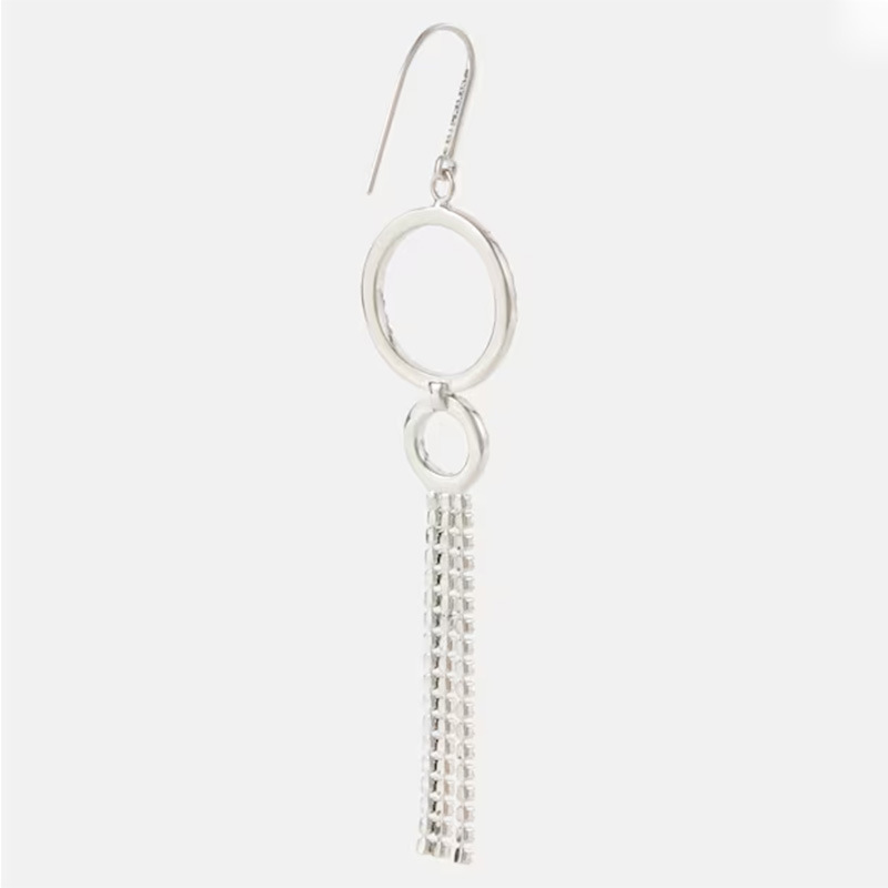 Joyería de moda europea y americana traje aro borla pendientes collar simple noche fiesta accesorios conjunto de joyería femenina