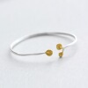 Elegant fresh bracelet, silver 925 sample, bright catchy style