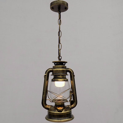 Restaurante retro retro americano café bar farola de hierro forjado campamento al aire libre lámpara