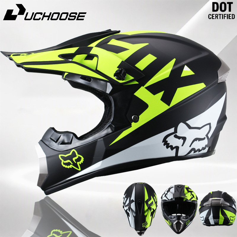 Teenager mountain off-road helmet, motorcycle full-face safety helmet, wear-resistant, sun-protective riding helmet