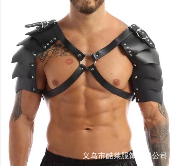 Europa y Estados Unidos transfronterizos cuero amplio amor bondage correa de ropa remaches hombres negocios hegemónico ocio JJ anillo tendencia universal