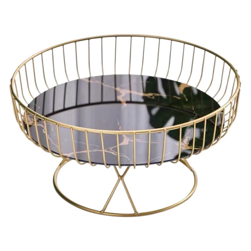 Nórdico plato de fruta Placa de exhibición de vidrio simple sala de estar mesa de café hogar pastel creativo postre merienda plato