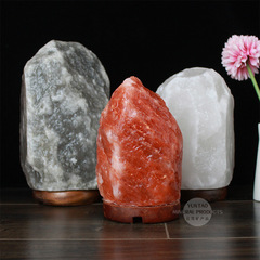 ヒマラヤ塩ランプ白色赤色灰色塩ランプ水晶塩ランプ夜灯暖光ランプsalt lamp