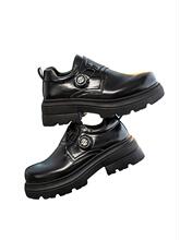 Y 73796 Rotating Buckle Thick Sole Casual Leather Shoes ��ת