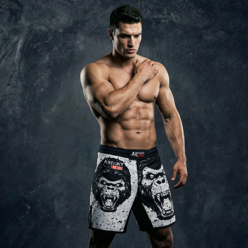 Rouhou MMA Fighting New Wear-resistant Shorts Sports Quick-dry Men's UFC Fitness Elastic Competition Boxing Shorts Rouhou MMA Fighting New Wear-resistant Shorts Sports Quick-dry Men's UFC Fitness Elastic Competition Boxing Shorts