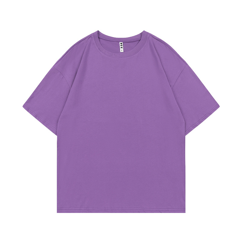 Marca de moda de algodón de manga corta camiseta de cuello redondo ropa de clase camisa cultural camisa publicitaria ropa de trabajo ropa de trabajo impresión personalizada patrón de logotipo