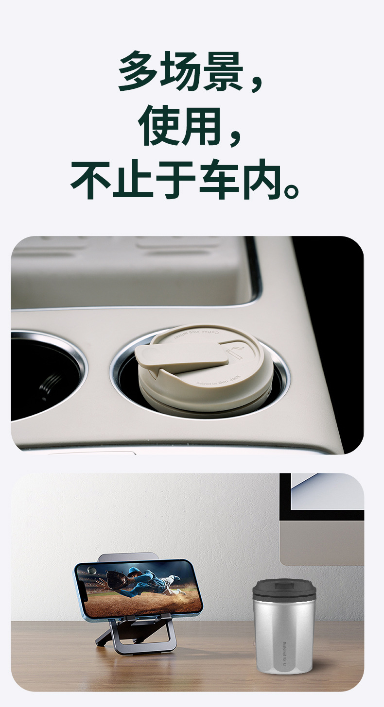 Ideal L7/8/9/One Special Car Ashtray with Light, Coffee Cup, and Multifunctional Design to Prevent Ash from Flying