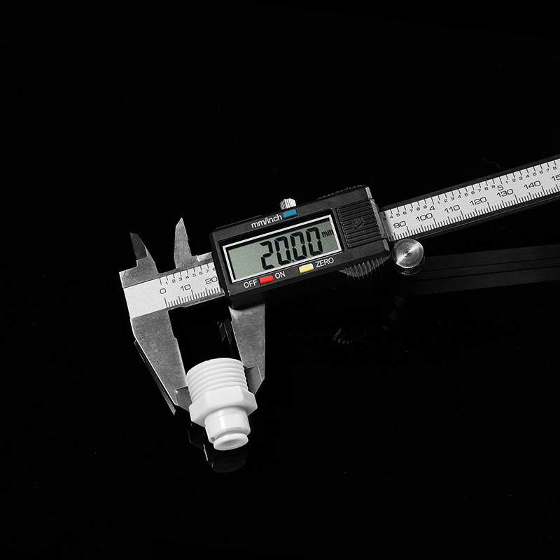 Recta a través de 4 puntos de cable exterior a 2 puntos de tubo de conector rápido purificador de agua de 4 puntos alambre exterior/rosca exterior a tubo de 2 puntos KM42 conector rápido