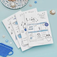 新しい海塩子猫 B5A5 ラバーカバー横線ノート学習宿題ノートシンプルでクリエイティブな新鮮な