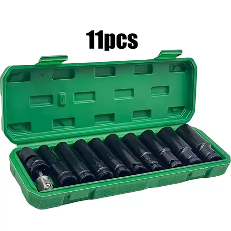 11-piece set of pneumatic sockets