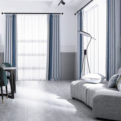 布帘窗帘成品定制定制按尺定制多种面料可选工艺窗帘布定制图案