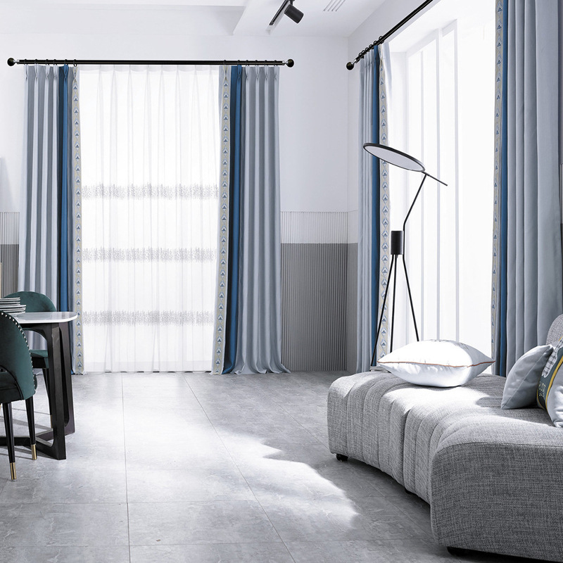 布帘窗帘成品定制定制按尺定制多种面料可选工艺窗帘布定制图案