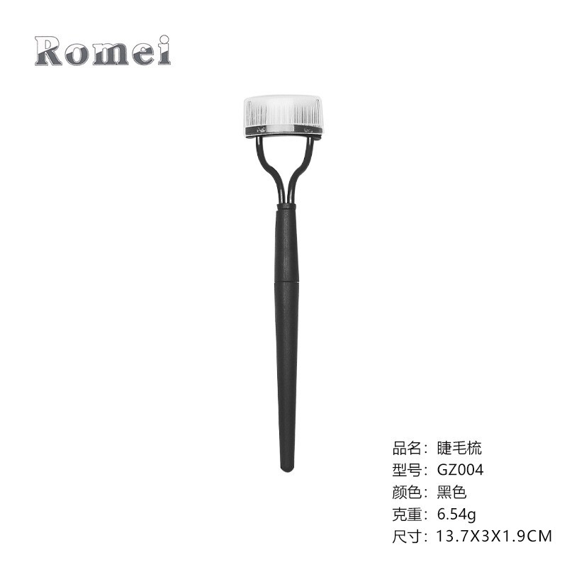 Ocho opcional de acero inoxidable aguja ceja peine pestañas peine Mosca-Eliminación de la pierna mango de plástico ceja peine cepillo de pestañas