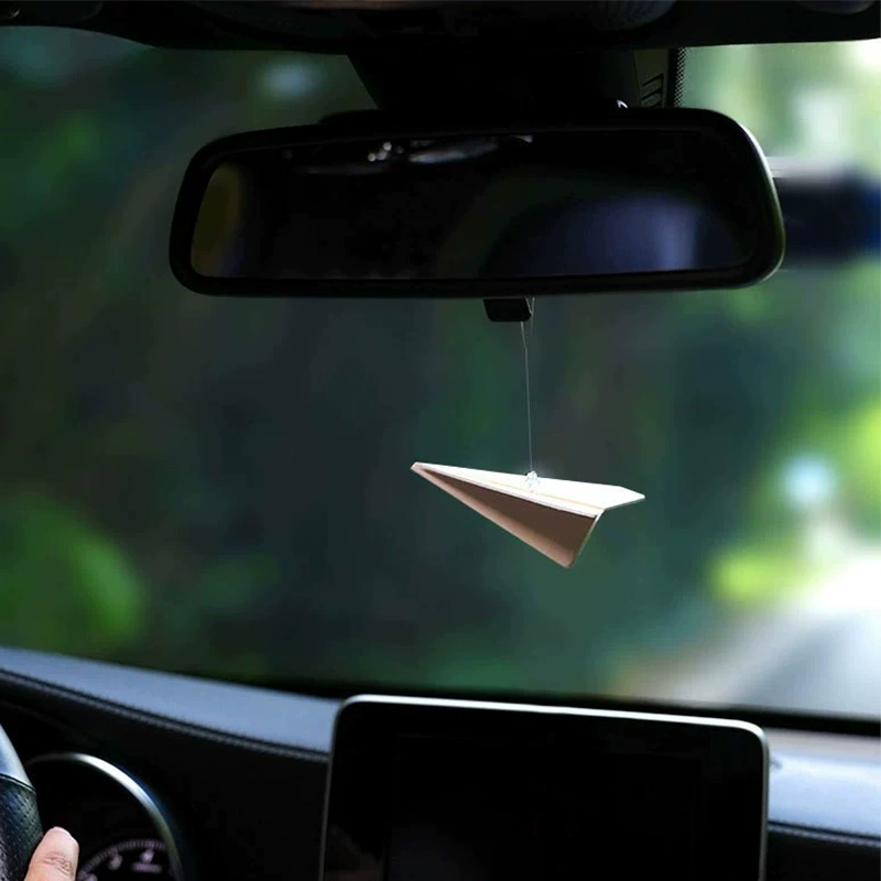 Бумажный самолет автомобиль подвеска автомобильный бумажный ароматизатор ароматизатор 2025 новый зеркало заднего вида подвеска ароматизатор салон духи внутри автомобиля