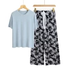 Baby blue + ink black rose