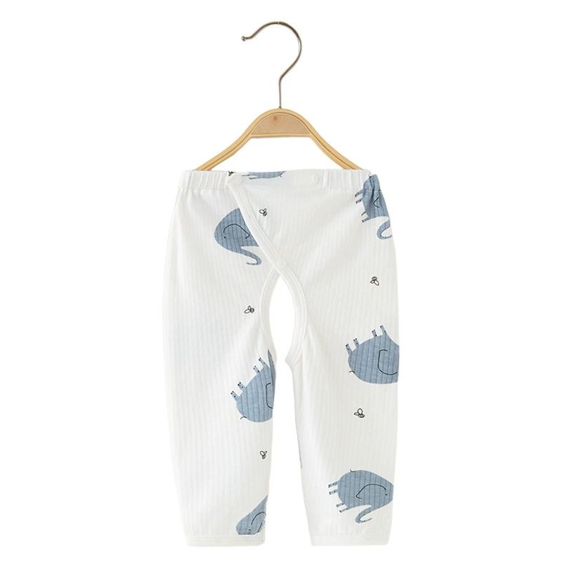 Children's autumn cotton trousers for new born, demi-season thermal underwear, 0-3 month