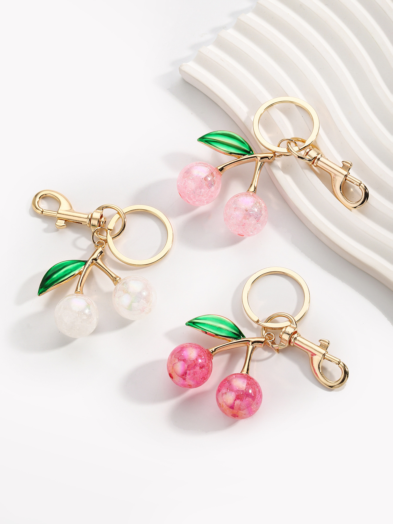 1 Piece Resin Cherry Bag Charms display picture 2