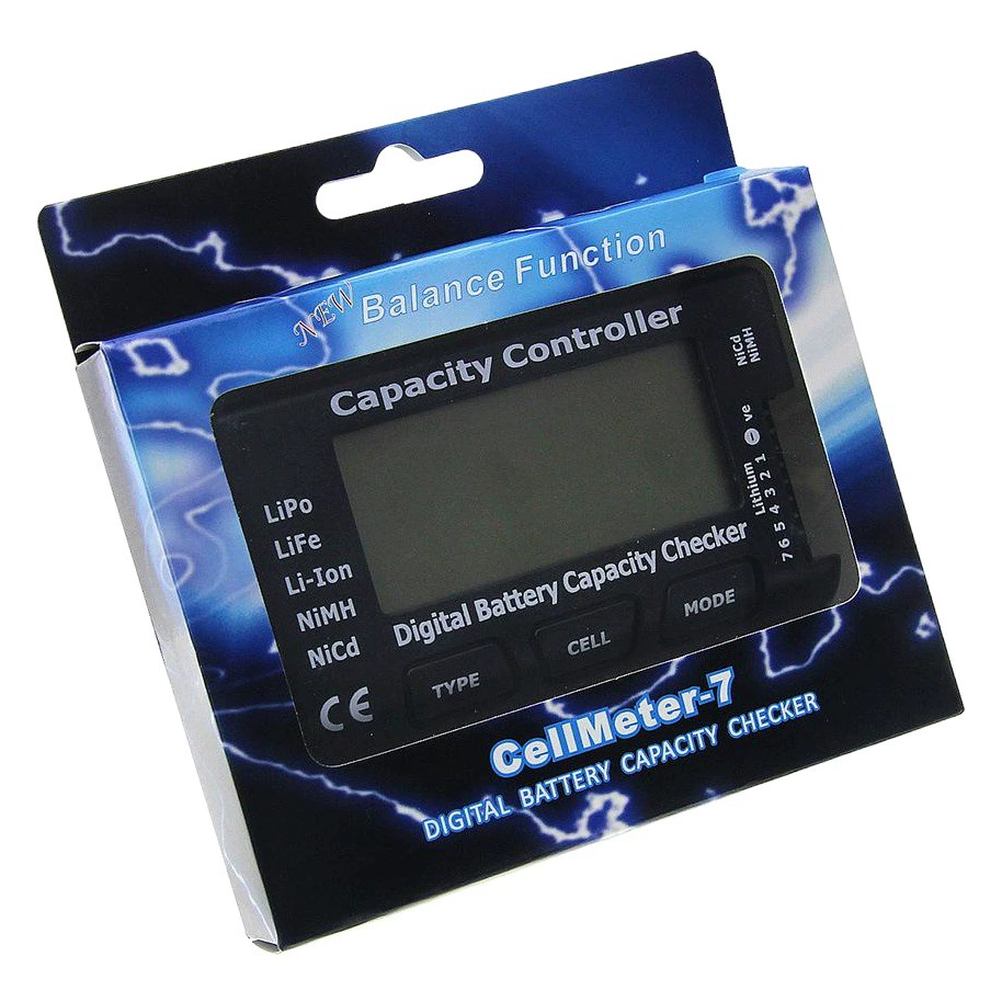 Cellmeter7 напряжение мощность Емкость монитор Функция батареи тестер функция баланса ремешка 1-7S