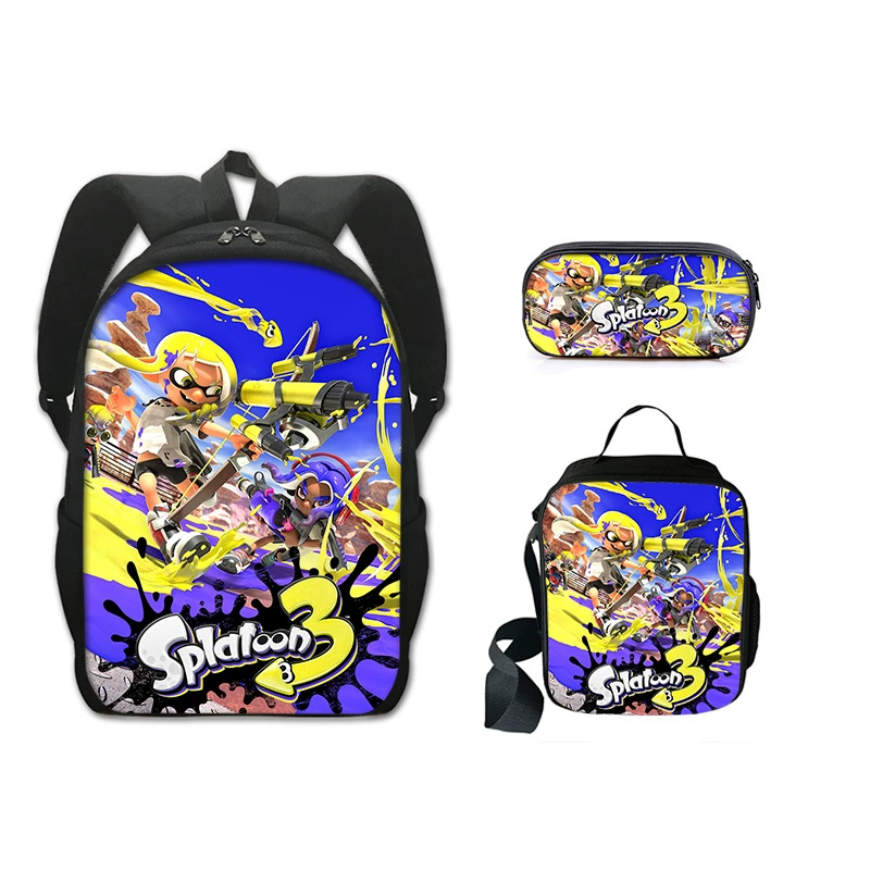 Backpack, pencil case, set, new collection, polyester, 3 piece set