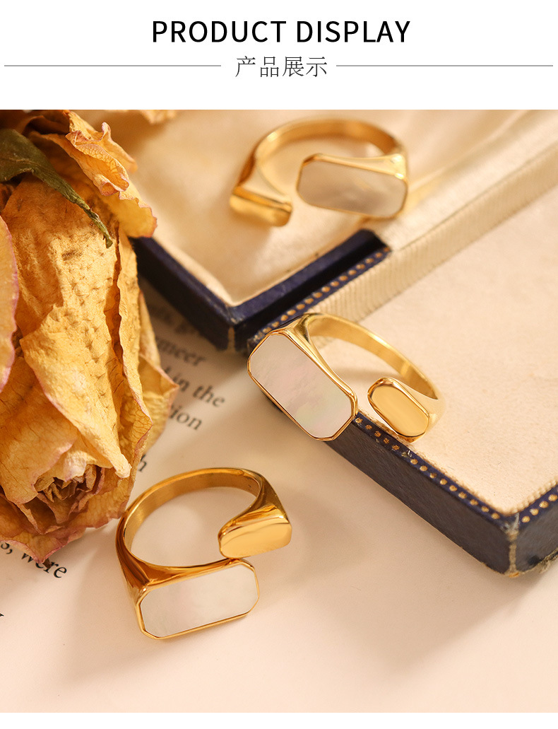 Geometric Pattern Women'S Gender Retro Style PVD Coated Real Gold Plated 18K Gold Geometric 304 Stainless Steel Retro Waterproof Non Tarnish