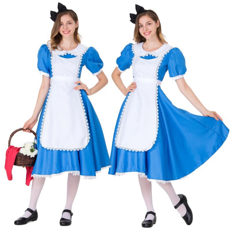 Foreign Trade European and American Women's dress Halloween Costume Alice Maid Costume Stage Performance Costume Women's Clothing
