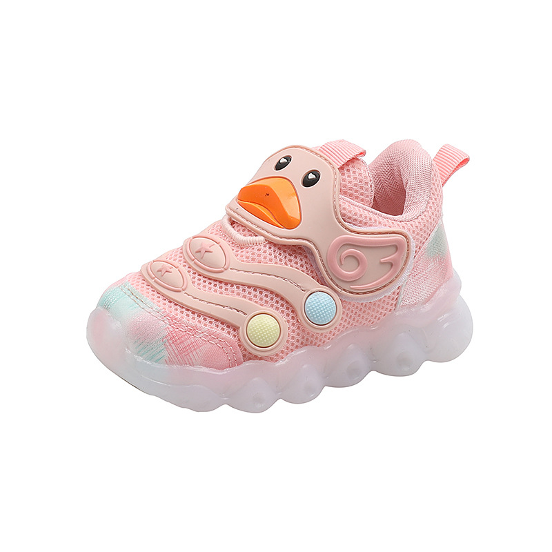 Chaussures de sport légères en maille respirante à semelle souple pour bébé, chaussures de marche pour enfants, tendance printemps 2024_voghion.com