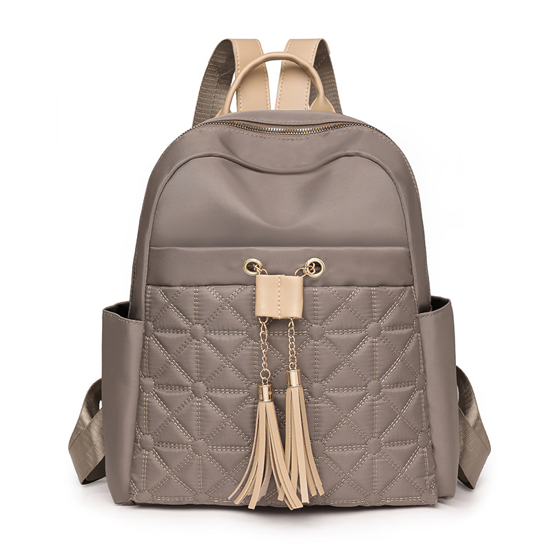 Bolso de las mujeres 2024 nuevo estilo coreano mochila de nylon de moda simple urbano de viaje mochila
