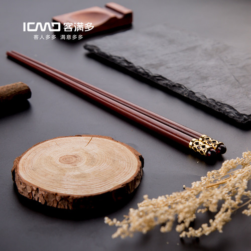 Full of customers, wooden chopsticks, dropshipping for home supermarkets, gift red sandalwood chopsticks, 10 pairs gift box