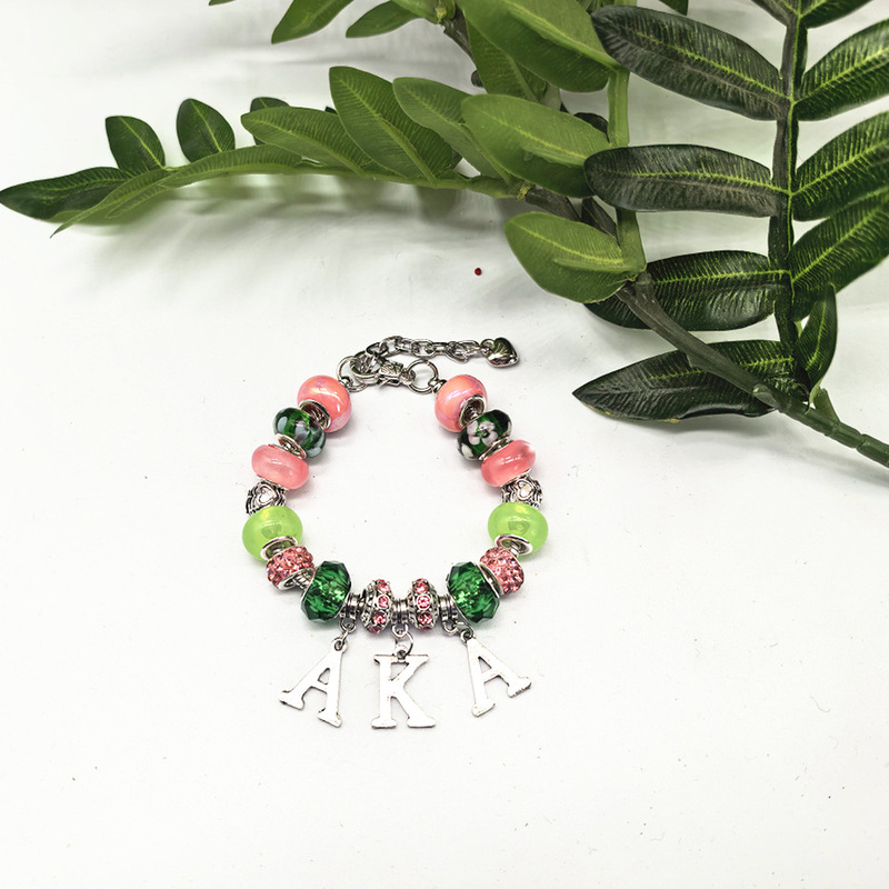 European and American Women's Sorority Large Hole Beads Aka Series Snake Bone Bracelet DIY Handmade Beaded Glass Beads European and American Women's Sorority Large Hole Beads Aka Series Snake Bone Bracelet DIY Handmade Beaded Glass Beads
