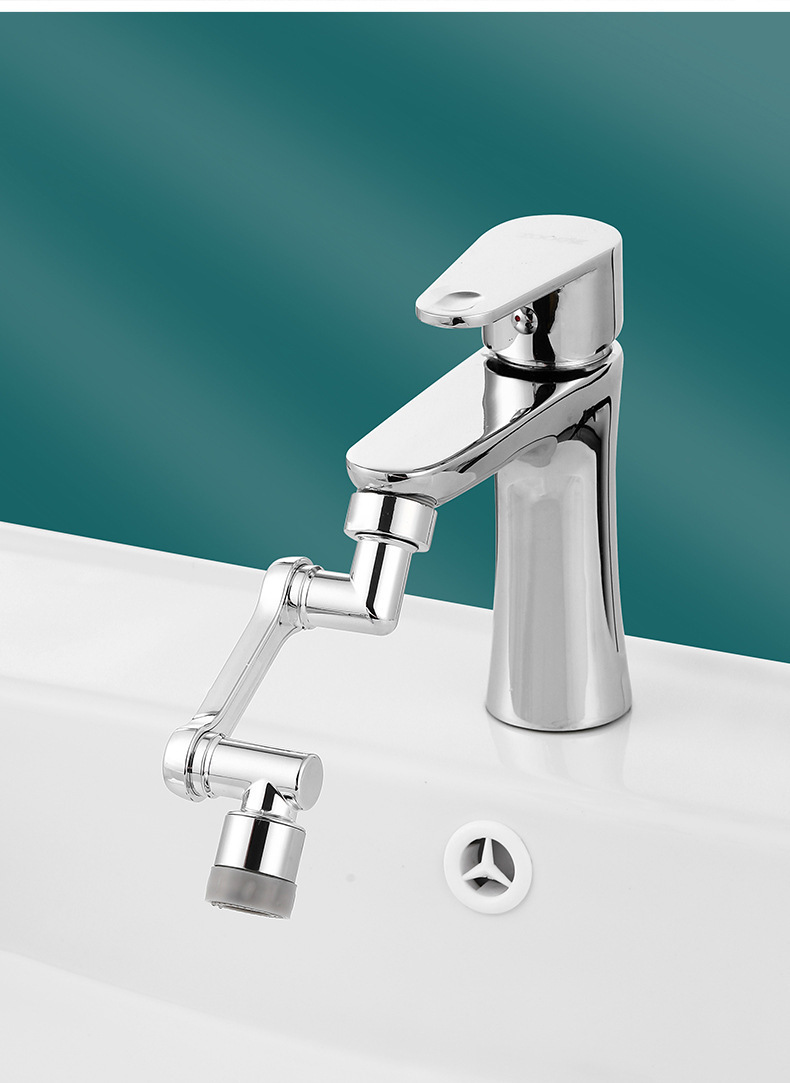 1080-degree splash-proof rotating universal faucet mechanical arm multi-functional rotating faucet extension bubble extender undefined