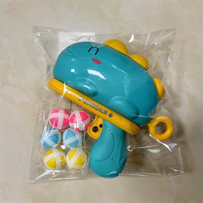 초록 공룡 총 (타겟이 없는 공 6 개) 가방