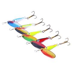 Composite glitter 5.5CM 9G colored rotating glitter single hook micro object long-range casting lure wholesale fishing bait