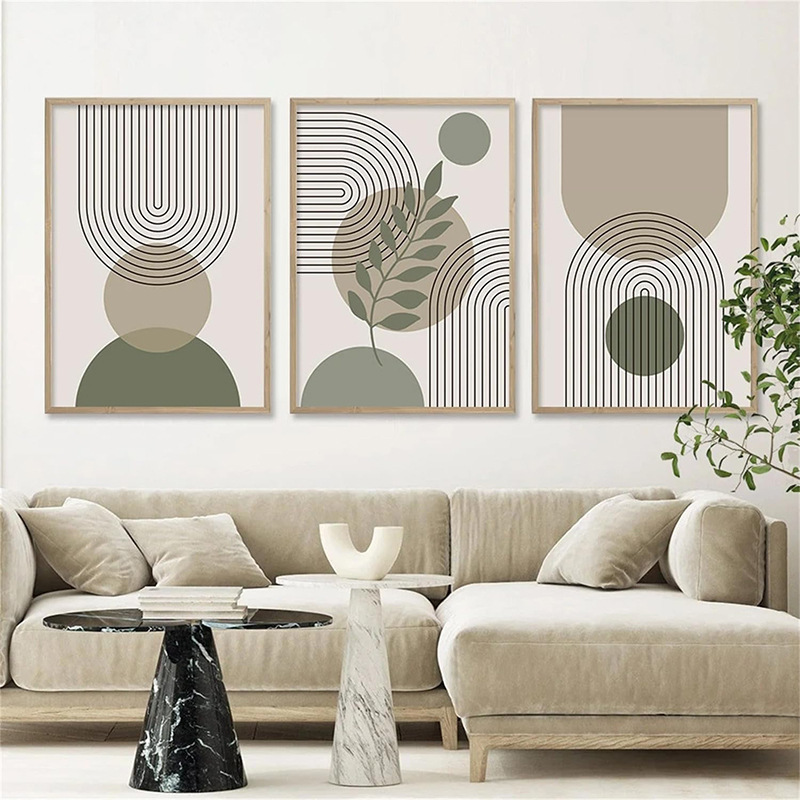 Cross Border Green Plant Poster Modern Wall Art Canvas Nordic Living Room Bedroom Kitchen Decoration Hanging Painting Amazon