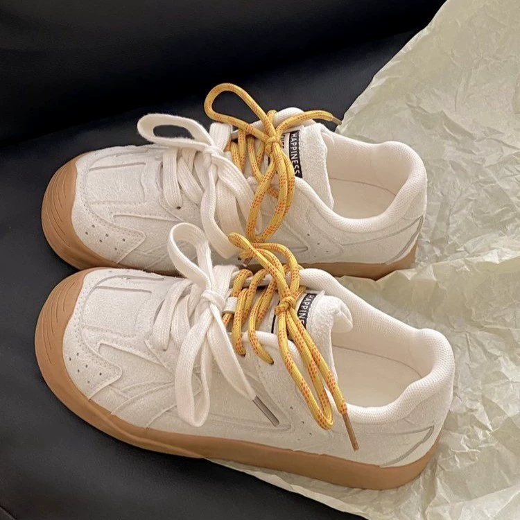 Новая дышащая плоская повседневная обувь 2024 американский ретро нишевые дизайн