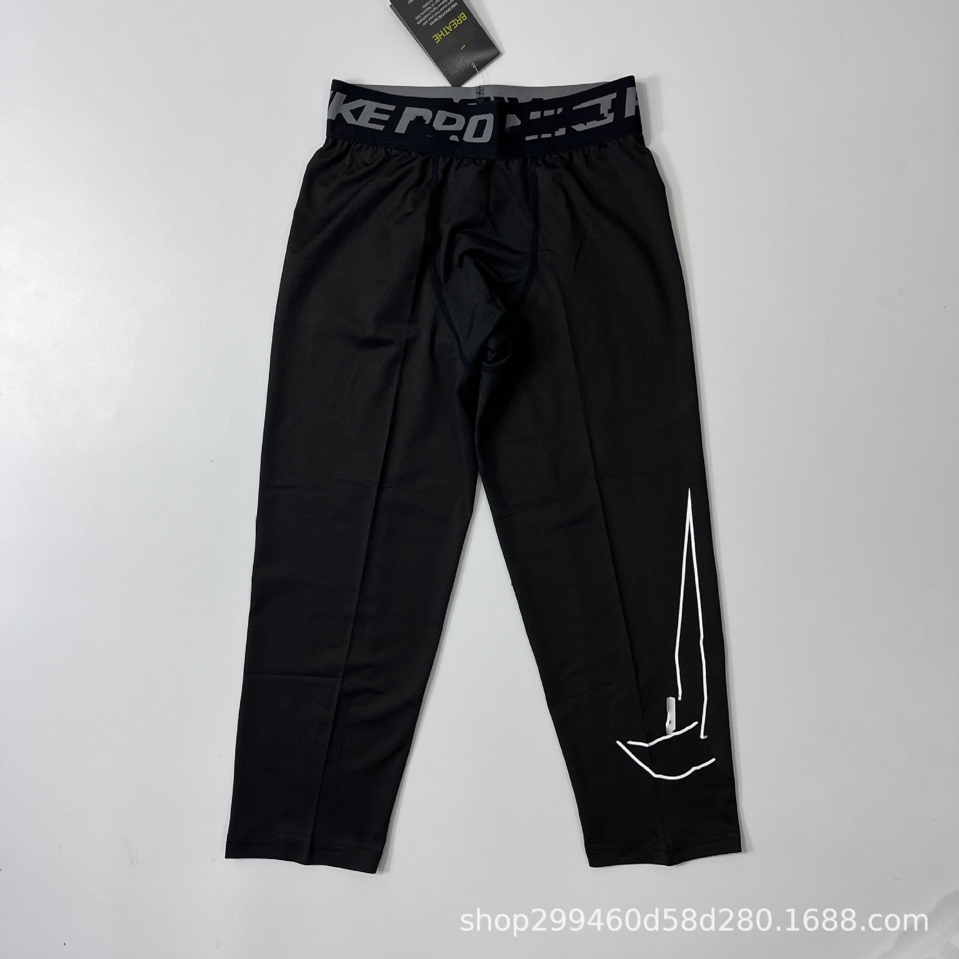 X7 7포인트 라지 후크 레깅스 블랙