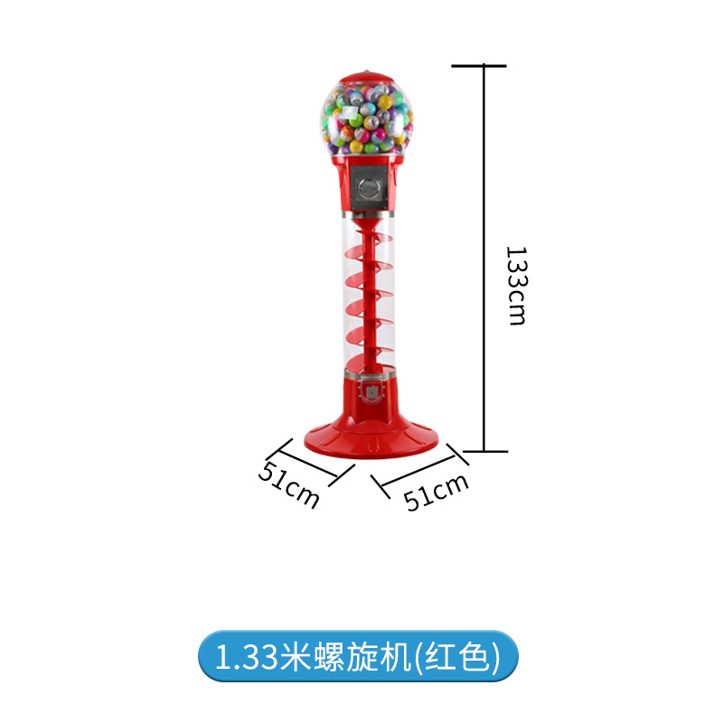Máquina expendedora de autoservicio de huevo trenzado en espiral máquina de bolas elásticas juguete de huevo retorcido máquina que funciona con monedas un yuan máquina de entretenimiento de dos yuanes