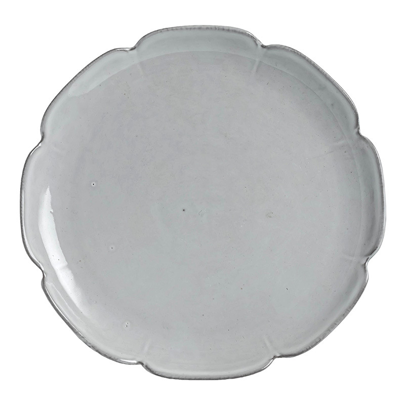 Plato de cerámica de encaje creativo de alto valor, plato de filete francés, plato de pasta, plato de cubiertos al por mayor