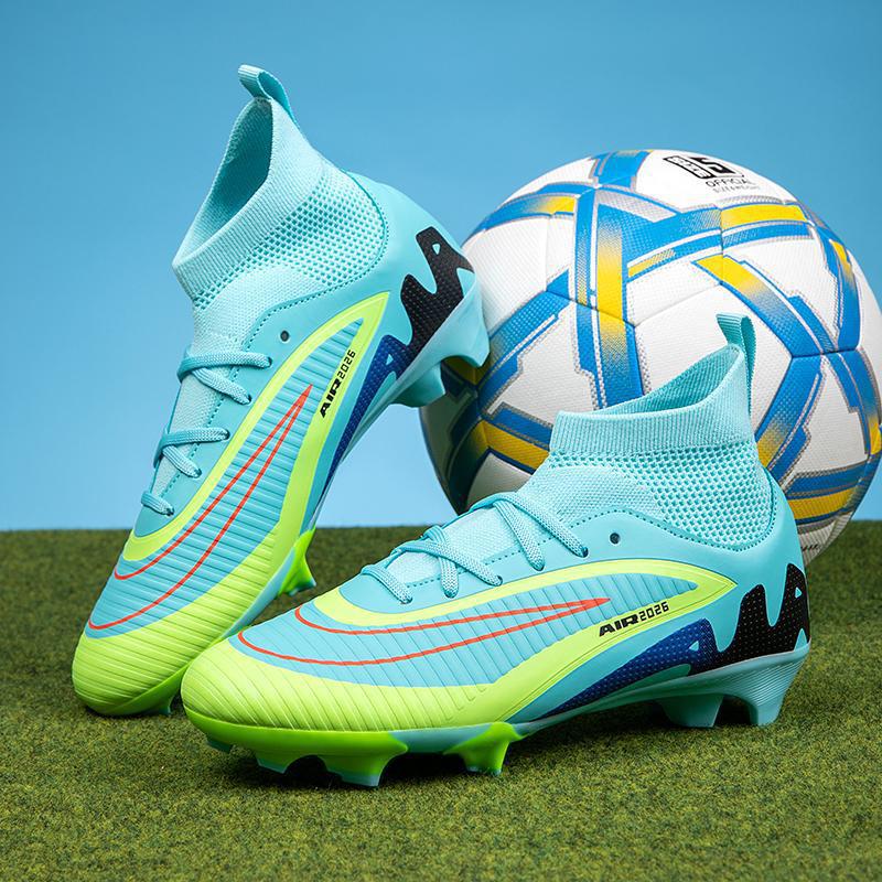 Zapatillas de Fútbol de Corte Bajo para Niños AG Cuero Artificial, TPR para Césped Artificial image 3