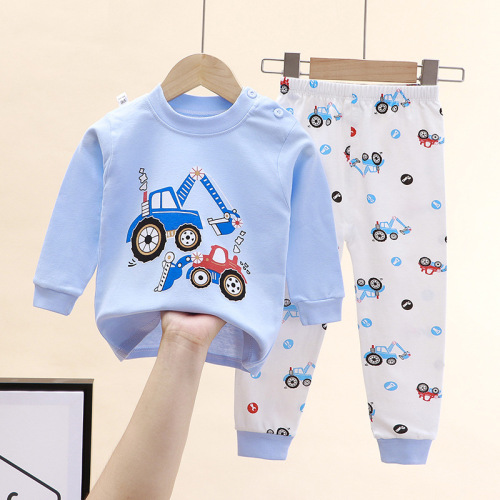 Children's underwear set Pure cotton new style boys autumn clothes pajamas baby girls autumn clothes autumn pants home clothes children's clothing wholesale