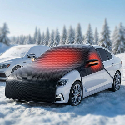 Car snow shield | front windshield sun protection magnetic