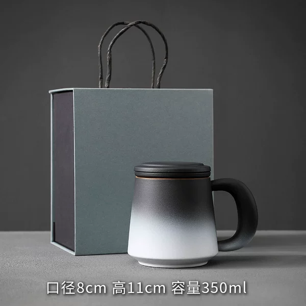 Big ear bubble tea cup (kiln whitened) gift box