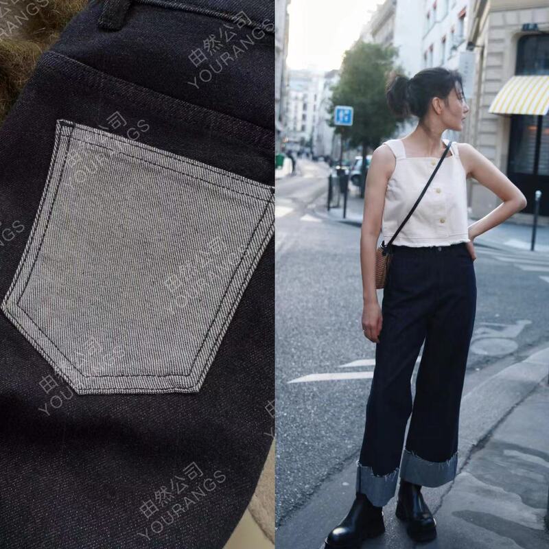 26 Early Spring New Model Le Italian Siro Spun Fleece-Lined Two-Way Wear Loose Casual Straight-Leg Jeans