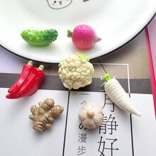仿真食玩蔬菜花菜树脂配件奶油胶diy手机壳发夹头绳钥匙扣水杯贴