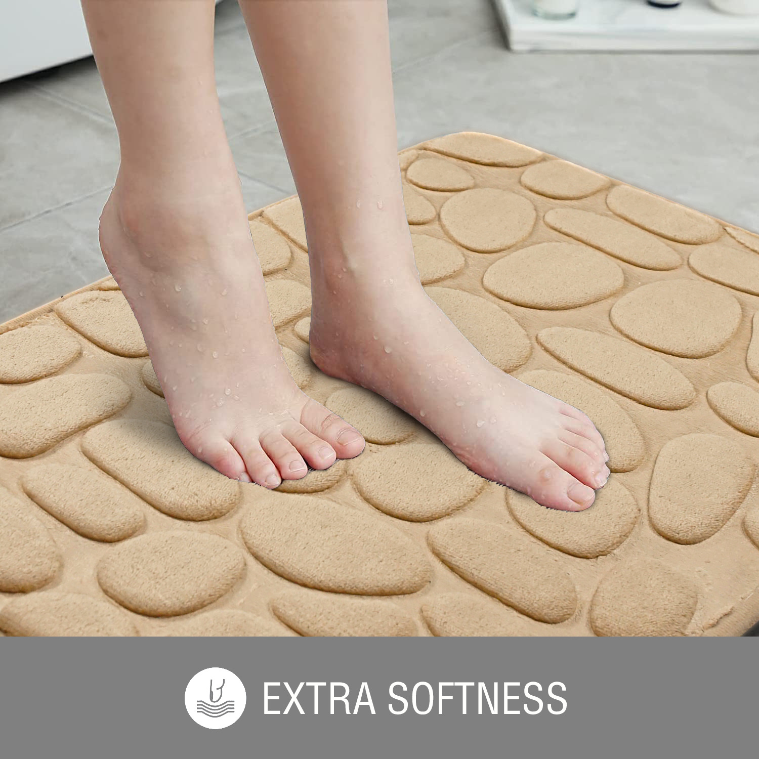 pebble carpet floor mat entrance anti slip mat bedroom carpet kitchen bathroom absorbent anti slip mat_voghion.com