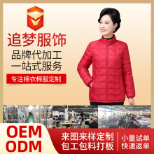 中老年妈妈装棉衣棉服来图包工包料批量衣服代