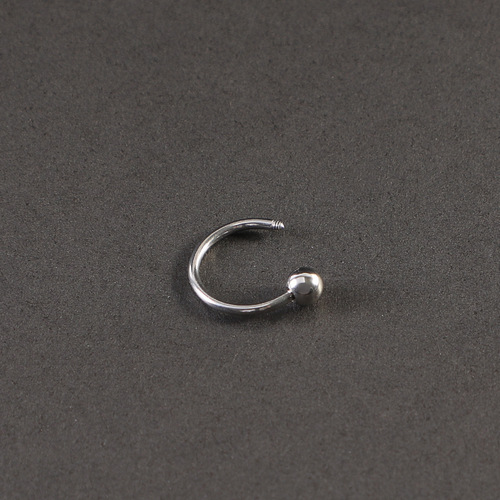 S-Bar D-Bar Nose Ring, Stainless Steel Horseshoe Bar, Nose Dimple Stud, DIY Replacement Bar for Ear, Nose, and Lip Rings—Piercing Jewelry Accessories