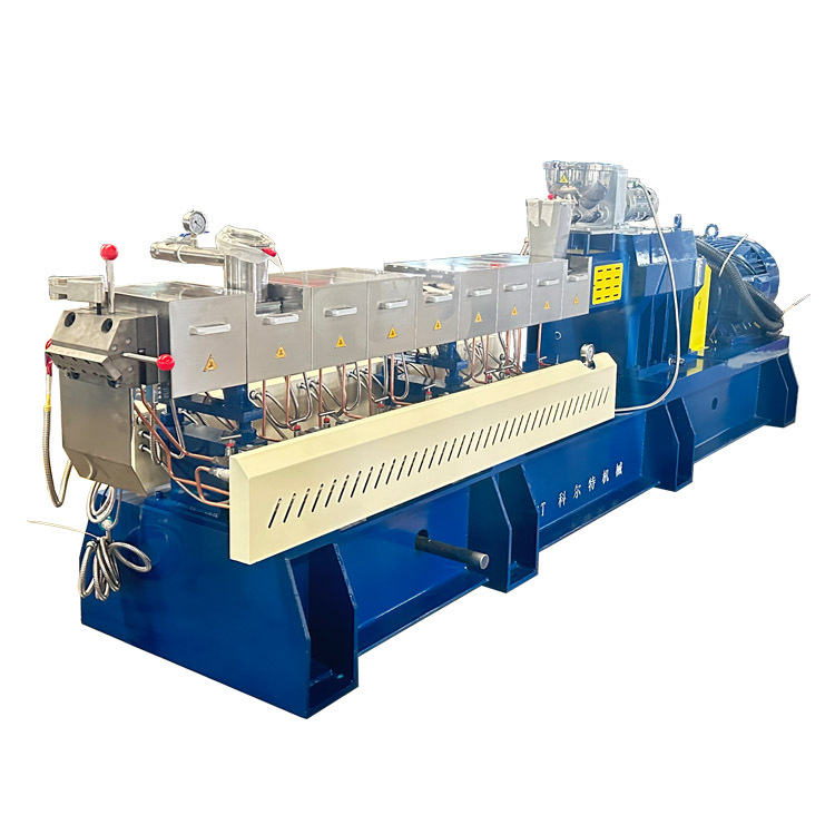 碳纤加ABS AS PC造粒机 双螺杆PVDF再生料挤出造粒机