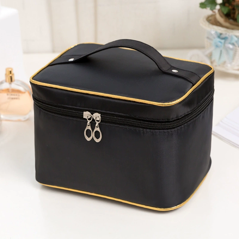 Ёмкий складной косметичник, портативный organizer purse; цвета: Черный Розовый, Синий Розовый, Розовый Розовый