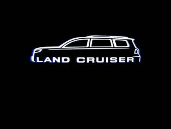 Aplicable toyuta Toyota kuroze Cand Cruiser puerta del coche Luz de bienvenida cristal cuarzo chip colorfast
