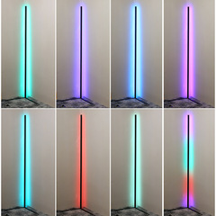 ソースファクトリー Amazon 人気の LED コーナーライト RGB 雰囲気写真撮影補助光インターネット有名人のライトフロアランプ